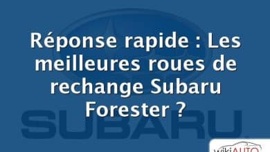 Réponse rapide : Les meilleures roues de rechange Subaru Forester ?